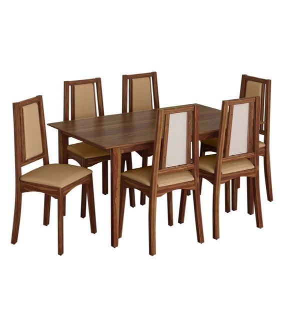 Detec™ Solid Wood 6 Seater Dining Set in Provincial Teak Finish