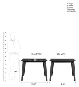 Detec™ Solid Wood 4 Seater Dining Set in Dual Tone Finish