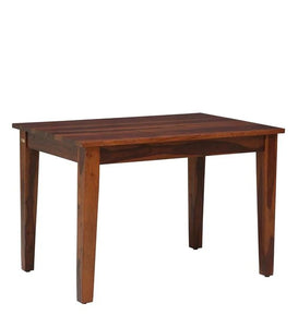 Detec™ Solid Wood 4 Seater Dining Set in Honey Oak Finish