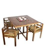 Load image into Gallery viewer, Detec™ 4 Seater Dining Sets in Teak Finish
