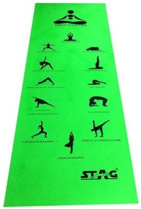 Stag Yoga Mantra  Asana  Blue Mat With Strap