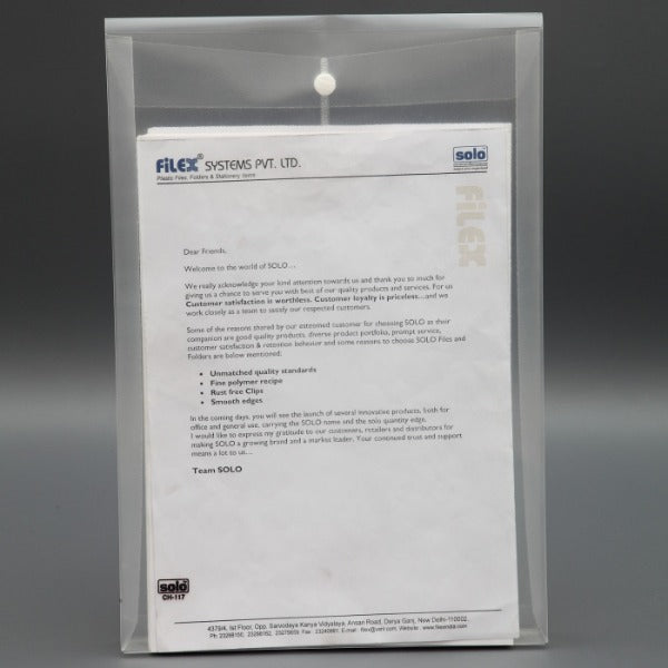 Detec™ सोलो CH117 F/s दस्तावेज़ बटन लिफ़ाफ़ा 30 का पैक