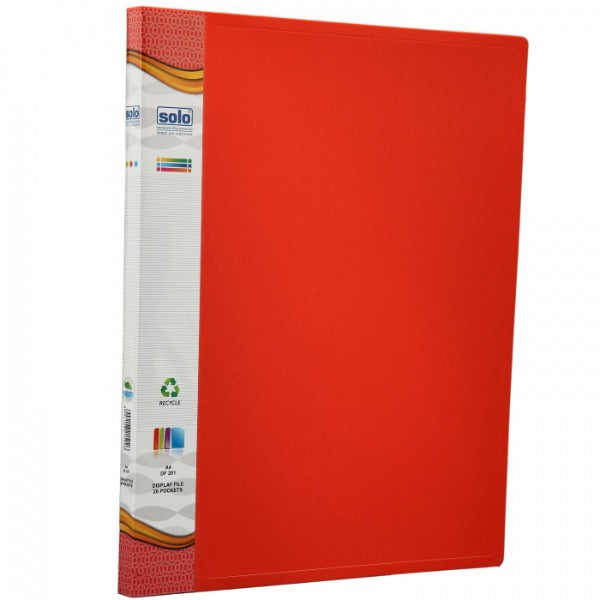 Detec™ Solo DF201 Display File 20 Pockets A4 Size Pack of 10