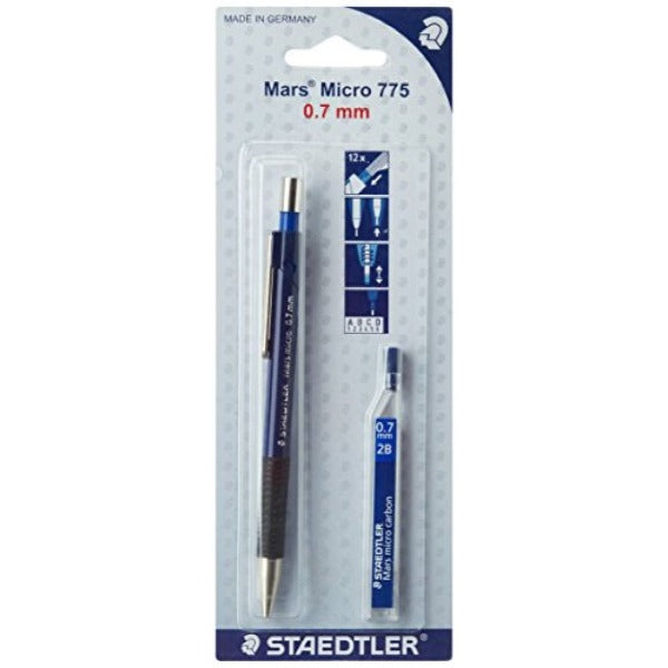 Detec™Stedtler मार्स माइक्रो मैकेनिकल पेंसिल: 1 पैक लीड के साथ 0.7 मिमी
