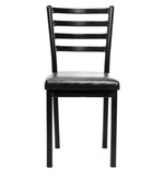 Load image into Gallery viewer, Detec™ Ladder Back Dining Chair in Black Colour Pack of 2

