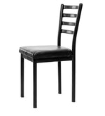 Load image into Gallery viewer, Detec™ Ladder Back Dining Chair in Black Colour Pack of 2
