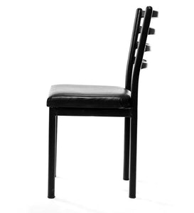 Detec™ Ladder Back Dining Chair in Black Colour Pack of 2