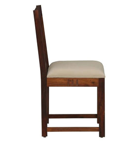 Detec™ Solid Wood Dining Chair (Set of 2) in Honey Oak Finish