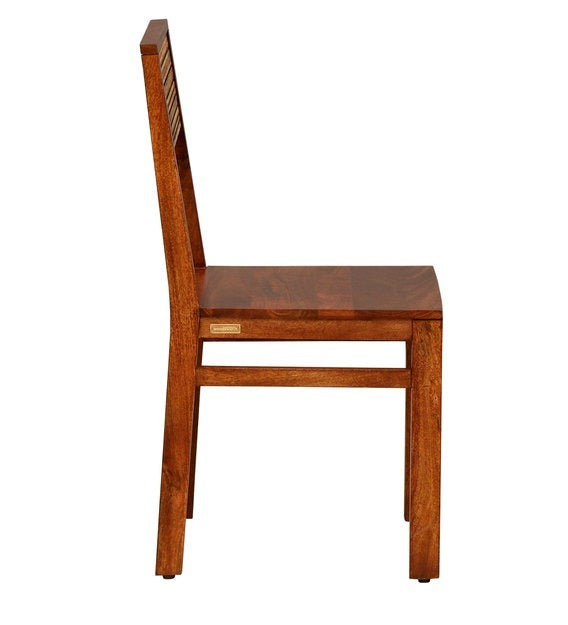 Detec™ Solid Wood Dining Chair (Set Of 2) in Honey Oak Finish