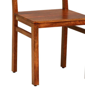 Detec™ Solid Wood Dining Chair (Set Of 2) in Honey Oak Finish