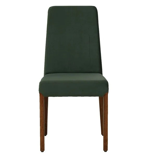 Detec™ Solid Wood Dining Chair (Set of 2) In Green Colour