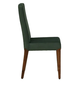 Detec™ Solid Wood Dining Chair (Set of 2) In Green Colour
