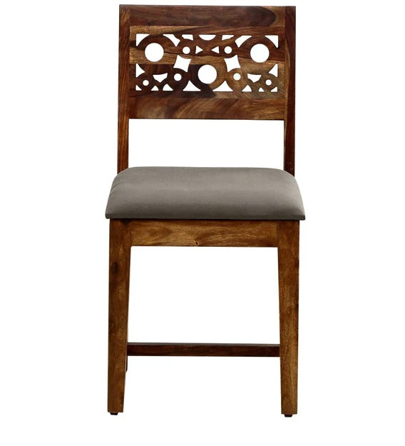 Detec™ Solid Wood Set of 2 Dining Chairs in Provincial Teak Finish