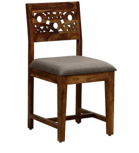 Detec™ Solid Wood Set of 2 Dining Chairs in Provincial Teak Finish
