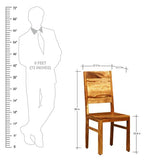 Load image into Gallery viewer, Detec™ Solid Wood Dining Chair (Set of 2) in Rustic Teak Finish
