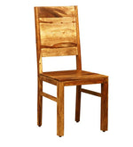 Load image into Gallery viewer, Detec™ Solid Wood Dining Chair (Set of 2) in Rustic Teak Finish
