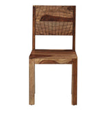 Load image into Gallery viewer, Detec™ Solid Wood Dining Chairs (Set Of 2) In Rustic Teak Finish
