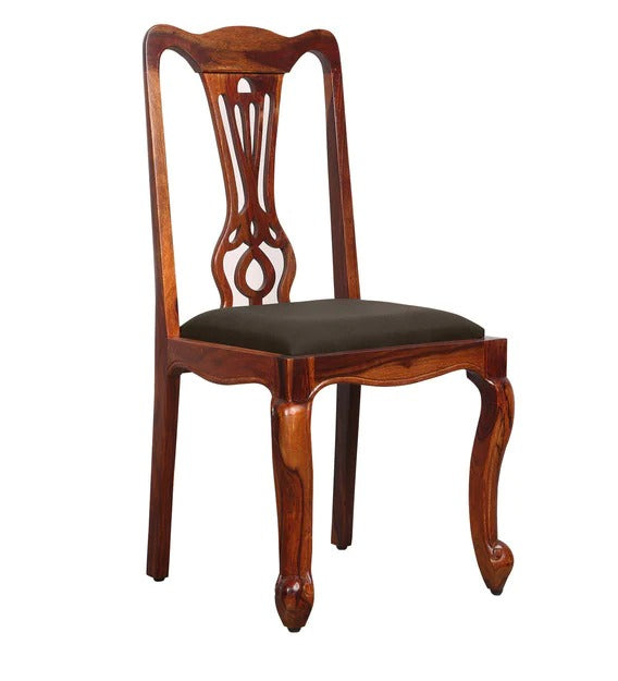 Detec™ Solid Wood Dining Chair (Set of 2) in Honey Oak Finish