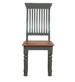 Load image into Gallery viewer, Detec™ Solid Wood Dining Chair (Set Of 2) In Grey &amp; Natural Finish
