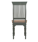 Load image into Gallery viewer, Detec™ Solid Wood Dining Chair (Set Of 2) In Grey &amp; Natural Finish
