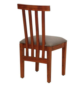 Detec™ Solid Wood Dining Chair (Set Of 2) In Honey Oak Finish