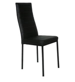 गैलरी व्यूवर में इमेज लोड करें, Detec™ Upholstered Dining Chair in Black Colour
