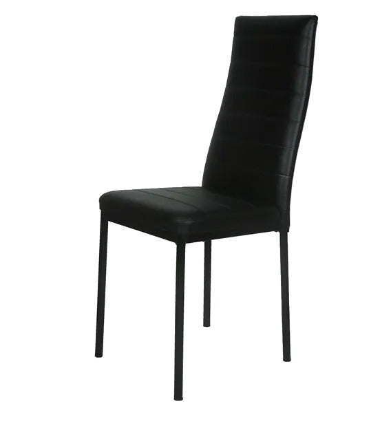 Detec™ Upholstered Dining Chair in Black Colour