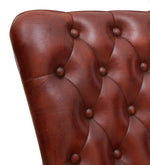 गैलरी व्यूवर में इमेज लोड करें, Detec™ Dining Chair In Chestnut &amp; Antique Brass Finish
