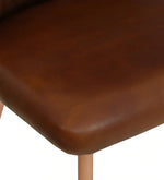 Load image into Gallery viewer, Detec™ Dining Chair With Leather Upholstery In Antique Copper Matte Finish
