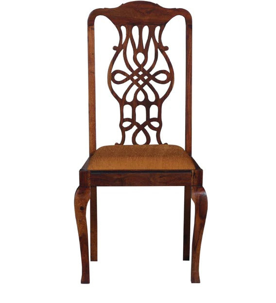 Detec™ Solid Wood Dining Chair (Set Of 2) In Honey Oak Finish