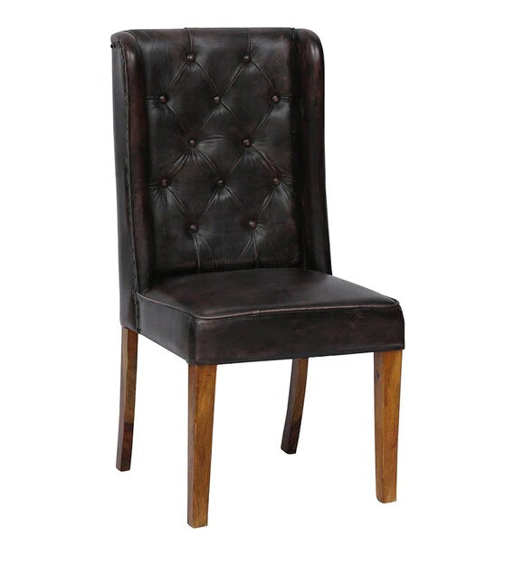 Detec™ Upholstered Dining Chair In Black Colour