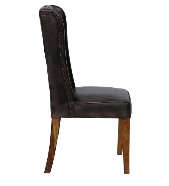 Detec™ Upholstered Dining Chair In Black Colour