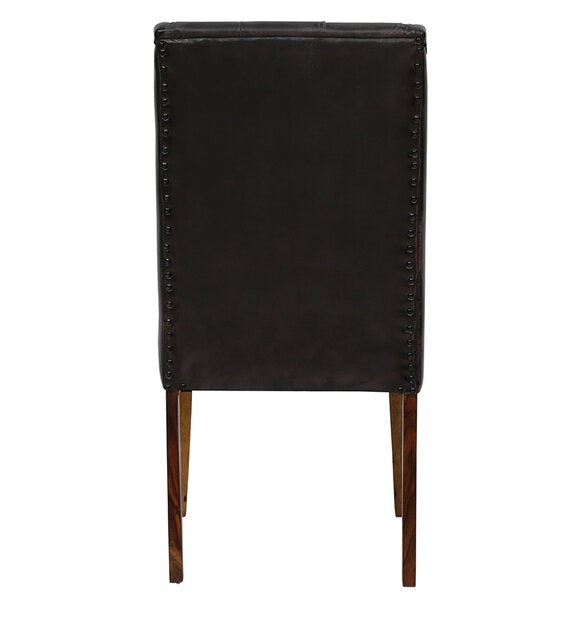 Detec™ Upholstered Dining Chair in Black Colour