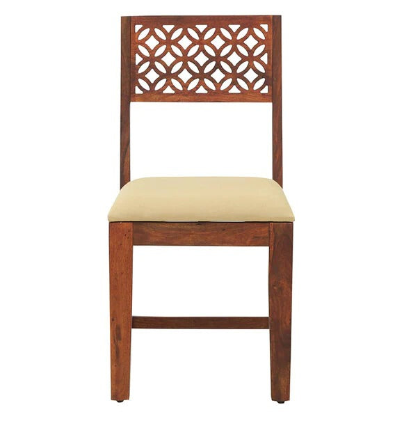 Detec™ Solid Wood Dining Chairs (Set Of 2) In Honey Oak Finish