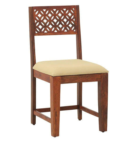 Detec™ Solid Wood Dining Chairs (Set Of 2) In Honey Oak Finish