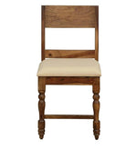 Load image into Gallery viewer, Detec™ Solid Wood Upholstered Dining Chair In Provincial Teak Finish
