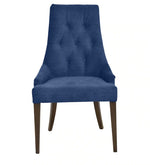 Load image into Gallery viewer, Detec™ Dining Chair In Blue Colour With Fabric
