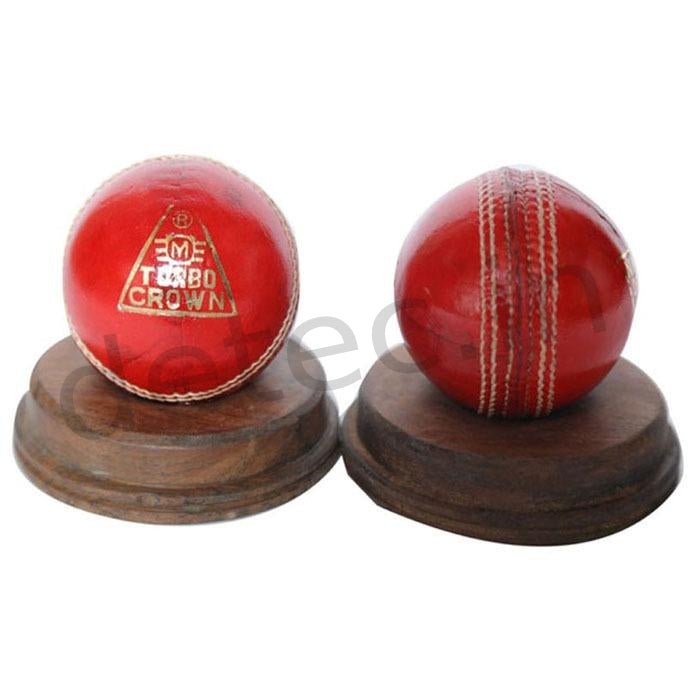 Detec™ Cricket Leather Ball Crown MTCR- 55 Pack of 2