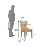 Load image into Gallery viewer, Detec™ Dining Chair in Walnut Colour
