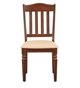 Detec™ Dining Chair In Brown Finish Rubber Wood