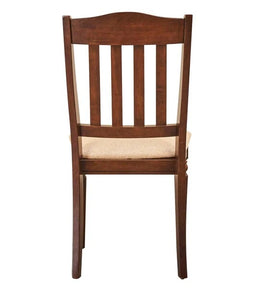 Detec™ Dining Chair In Brown Finish Rubber Wood