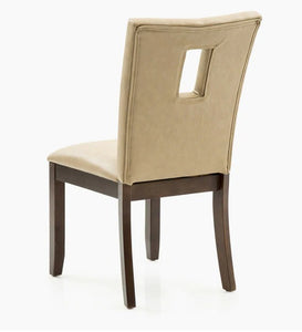 Detec™ Dining Chair in Beige Color Fabric Material (set of 2)