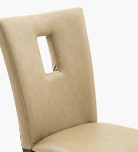 Detec™ Dining Chair in Beige Color Fabric Material (set of 2)