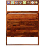 Load image into Gallery viewer, Detec™ Solid Wood Wall Mounted Foldable Dining Table In Honey Oak Finish
