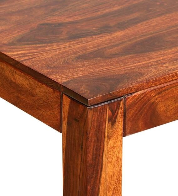 Detec™ Solid Wood 2 Seater Dining Table In Honey Oak Finish