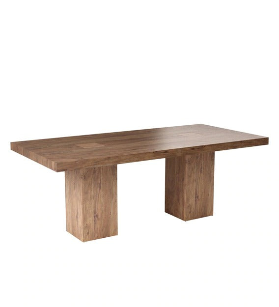 Detec™ Solid Wood 6 Seater Dining Table in Premium Acacia Finish