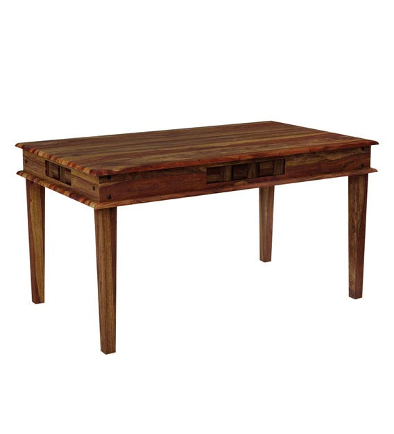 Detec™ Solid Wood 6 Seater Dining Table in Provincial Teak Finish