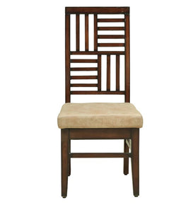 Detec™ Dining Chair In Cream & Walnut Finish