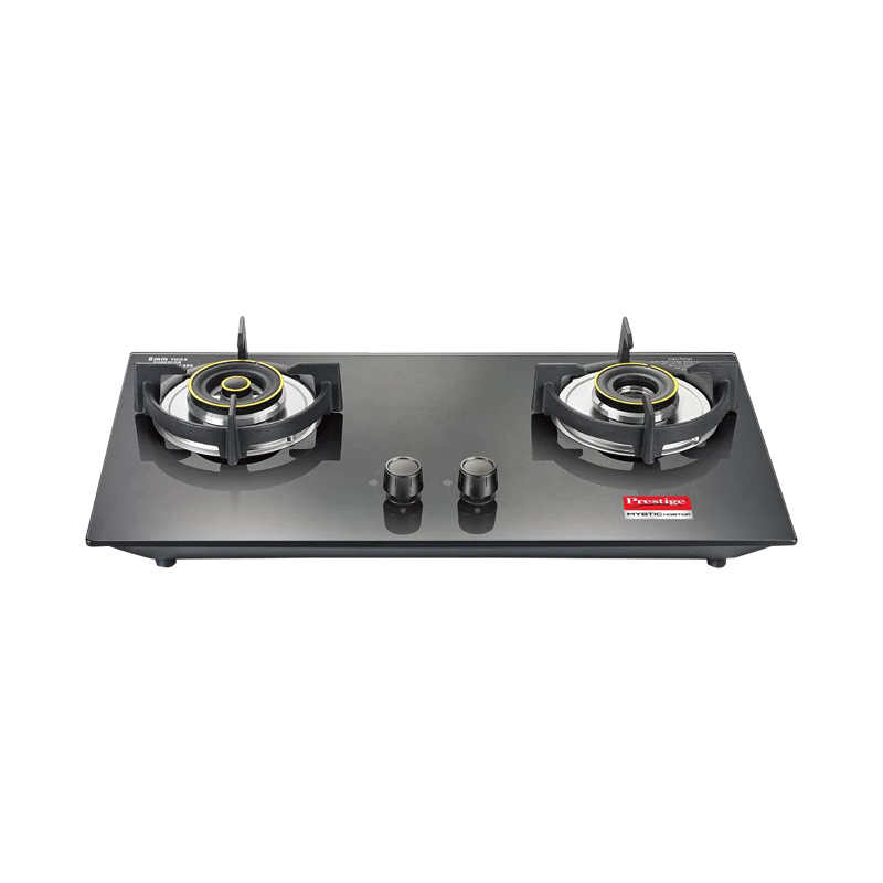 Prestige Mystic PHTM 02 Hobtop LP Gas Table With Glass Top, 2 Burners
