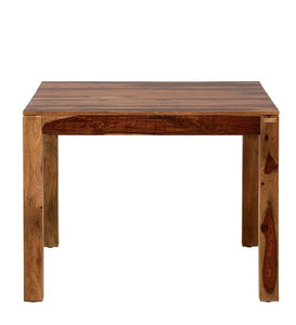 Detec™ Solid Wood 4 Seater Dining Table In Rustic Teak Finish